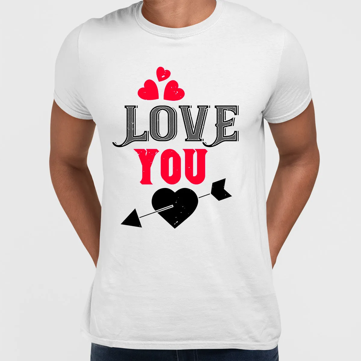 Love you Amor love heart passion & arrow valentine's day Unisex T-shirt