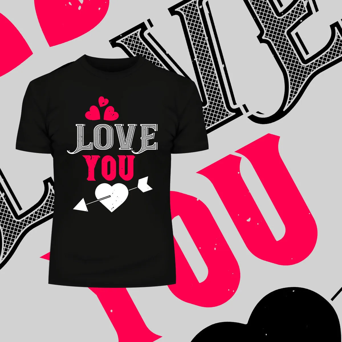 Love you Amor love heart passion & arrow valentine's day Unisex T-shirt