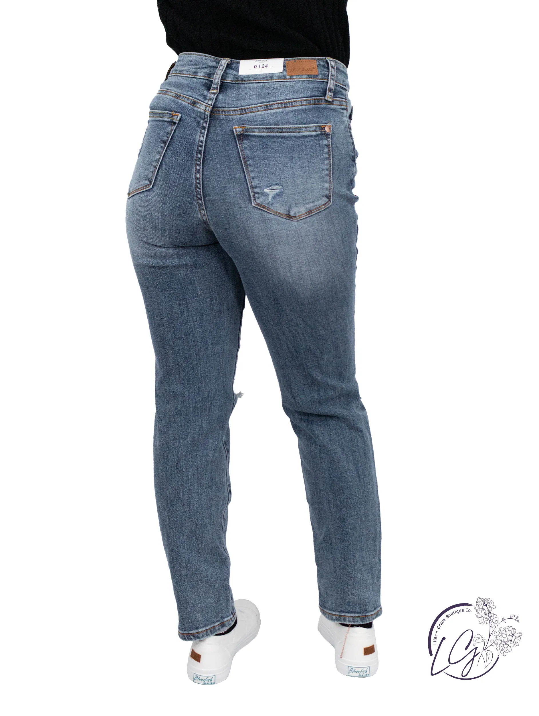 Maya High-Rise Distressed Skinny by Judy Blue