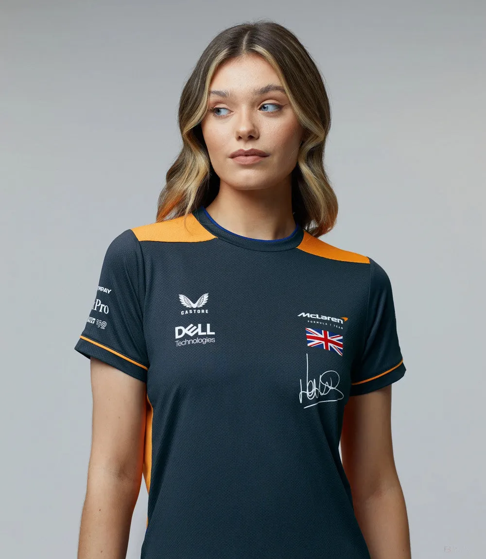 McLaren Womens T-Shirt, Lando Norris Team, Grey, 2022