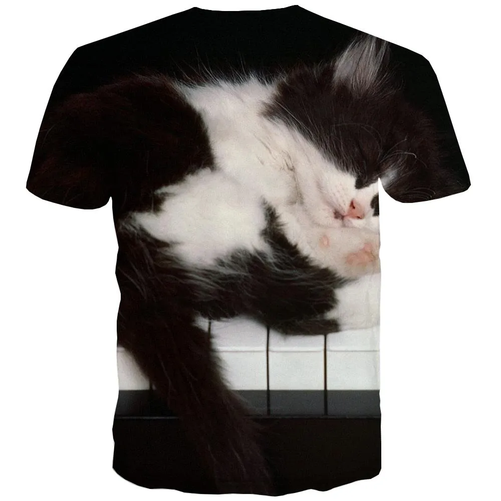 Music T shirts Men Instrument Tshirt Printed Retro T-shirts 3d Electronic T shirts Funny