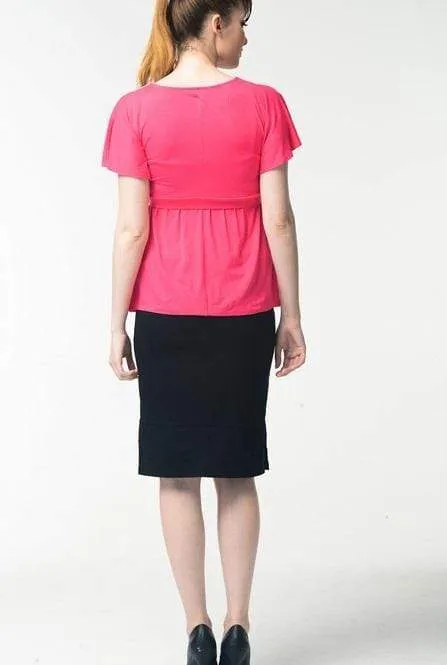 Nan Bamboo Top Cerise