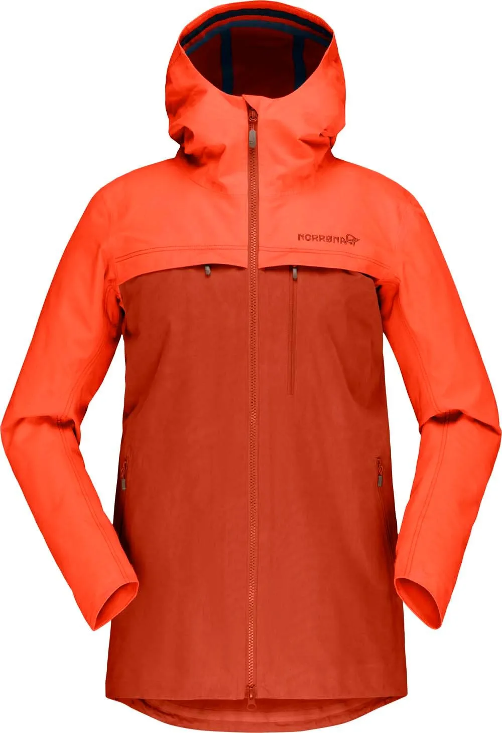 Norrøna Women&#x27;s Svalbard Cotton Jacket Orange Alert/Rooibos Tea | Buy Norrøna Women&#x27;s Svalbard Cotton Jacket Orange Alert/Rooibos Tea here | Outnorth