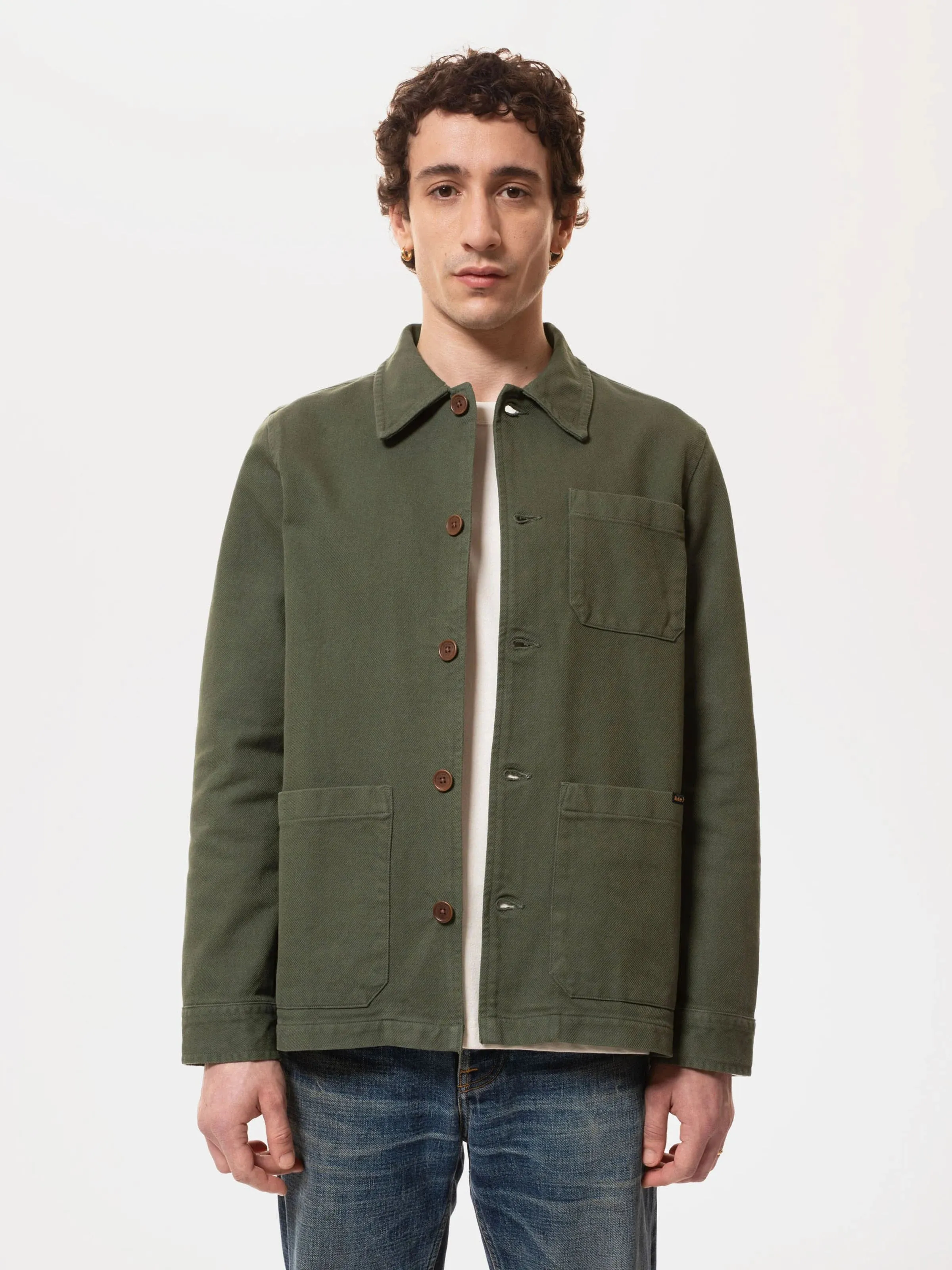 Nudie Jeans Barney Worker Jacket Olive