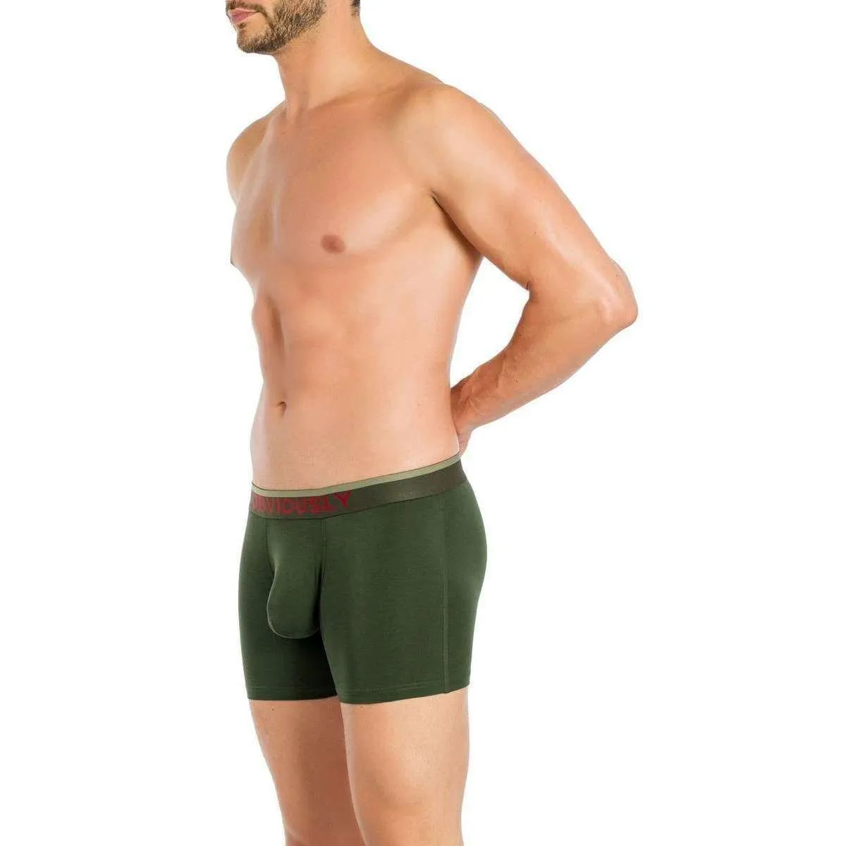 Obviously FreeMan AnatoFREE Boxer Brief 3inch Leg - Pine Green