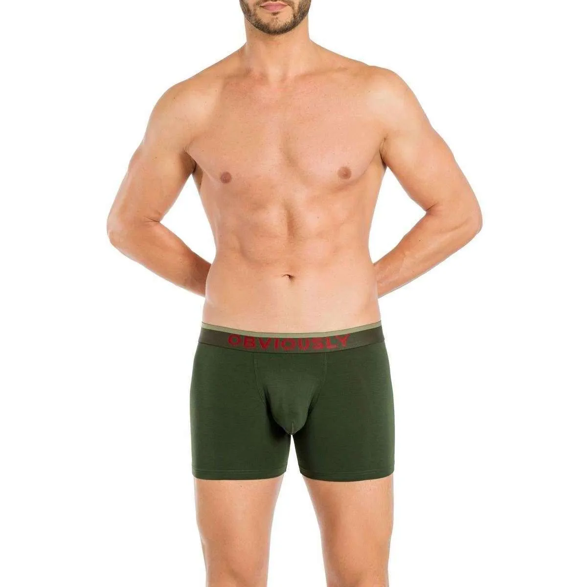 Obviously FreeMan AnatoFREE Boxer Brief 3inch Leg - Pine Green