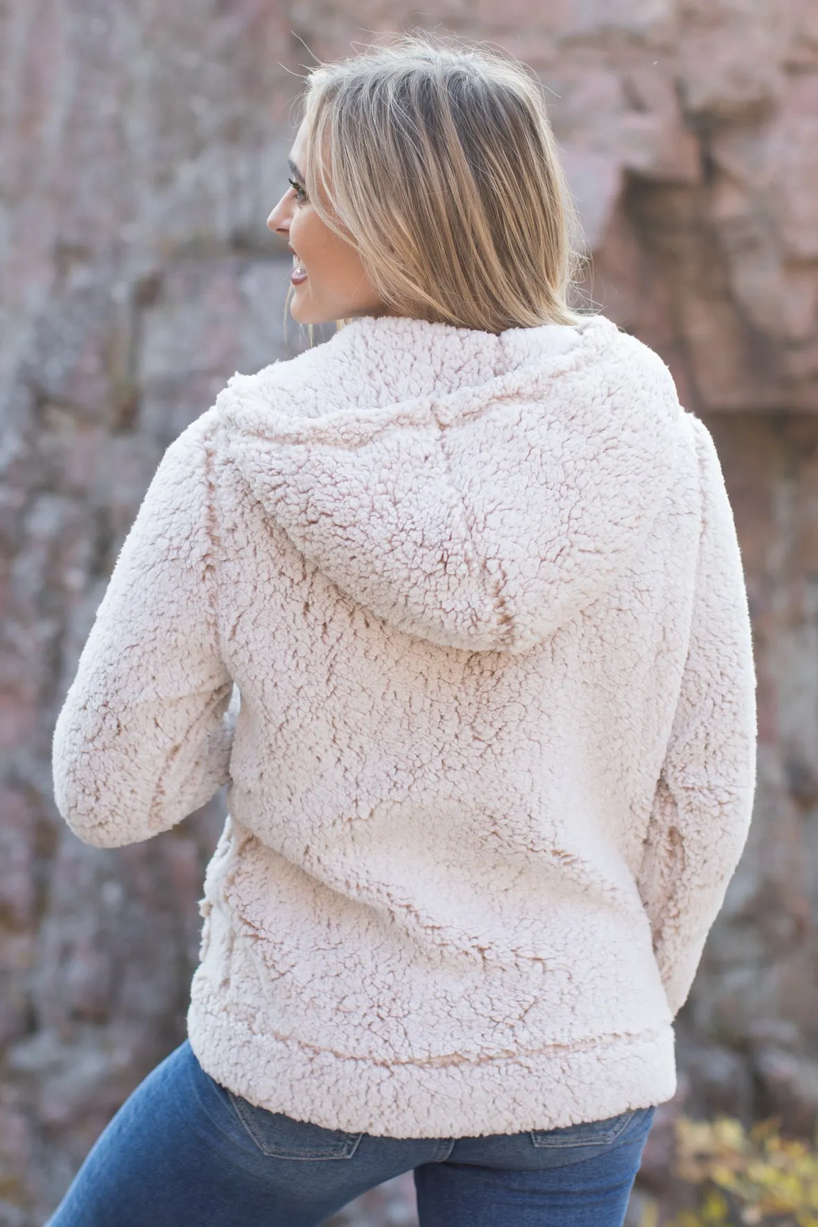 Path That Leads To You Frosty Hooded Jacket in Oatmeal