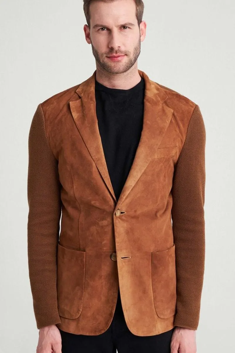 Pedro Men's Suede Blazer Jacket