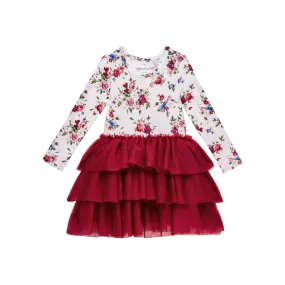 POS Philippa Long Sleeve Floral Tulle Tutu Dress