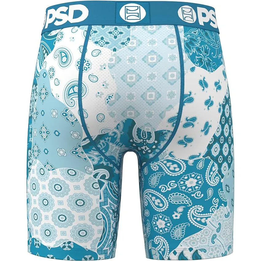 PSD Men's Multicolor Bandana Cool Boxer Briefs Large Underwear - 224180055-MUL-L