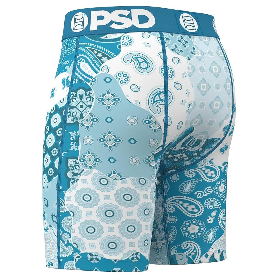 PSD Men's Multicolor Bandana Cool Boxer Briefs Large Underwear - 224180055-MUL-L