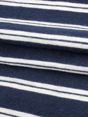 Pure Organic Cotton  Light Weight Yarn Dyed Stripe Slub Jersey (KJ30B804B)