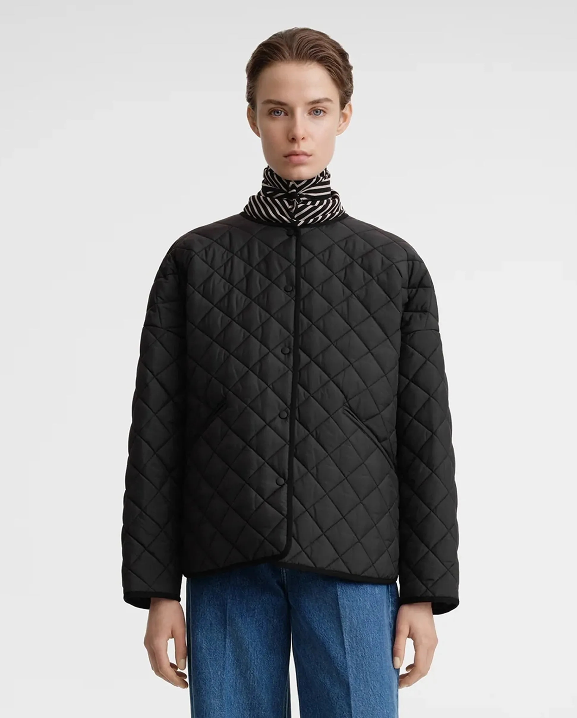 QUILTED JACKET / BLACK