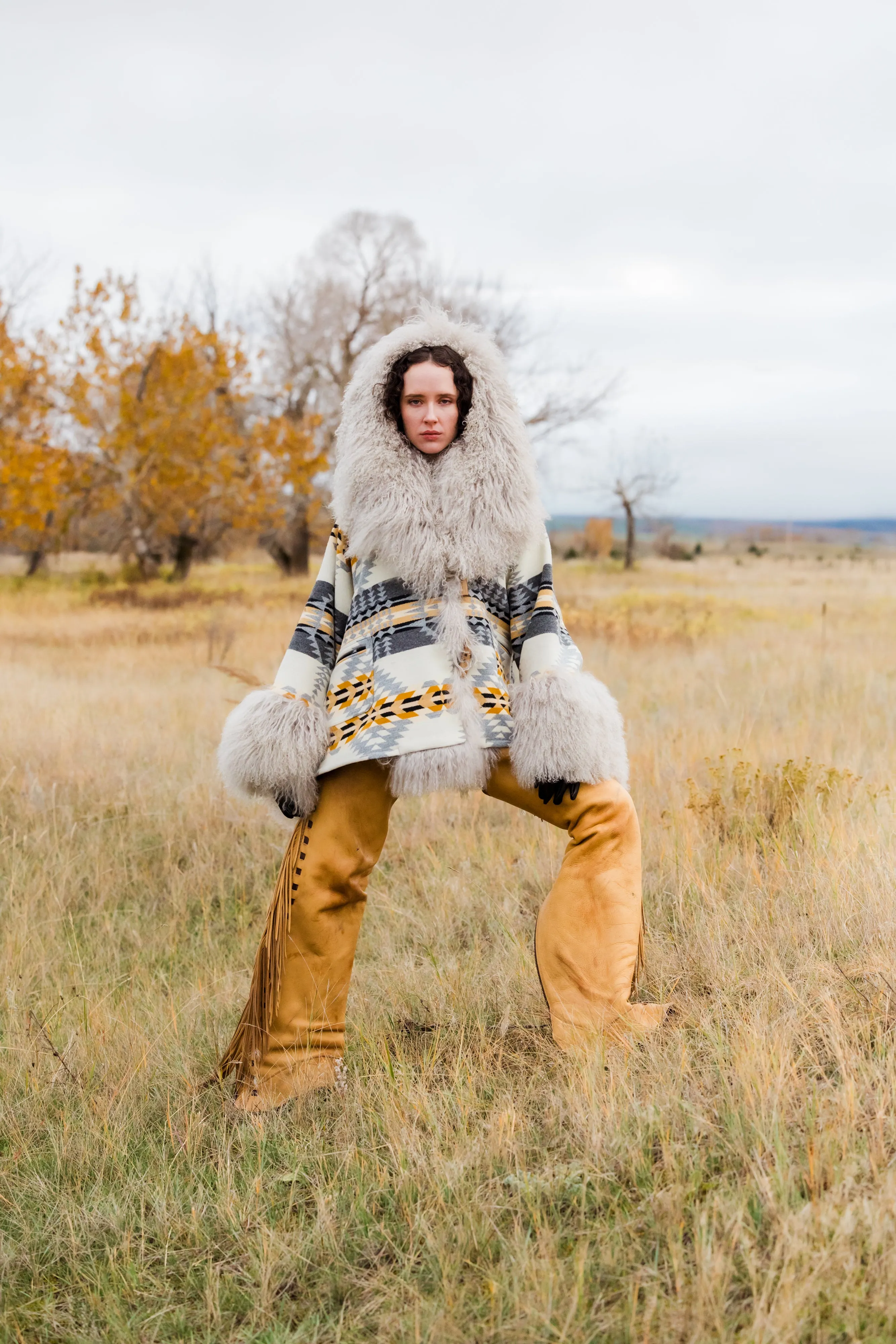 Rancho Arroyo Shearling Cloak