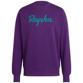 RAPHA Logo Sweatshirt - BMF Purple Marl/Teal