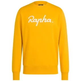 RAPHA Logo Sweatshirt - MMW Dark Yellow/White