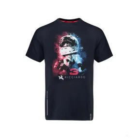 Red Bull T-shirt, Daniel Ricciardo Helmet, Blue, 2018