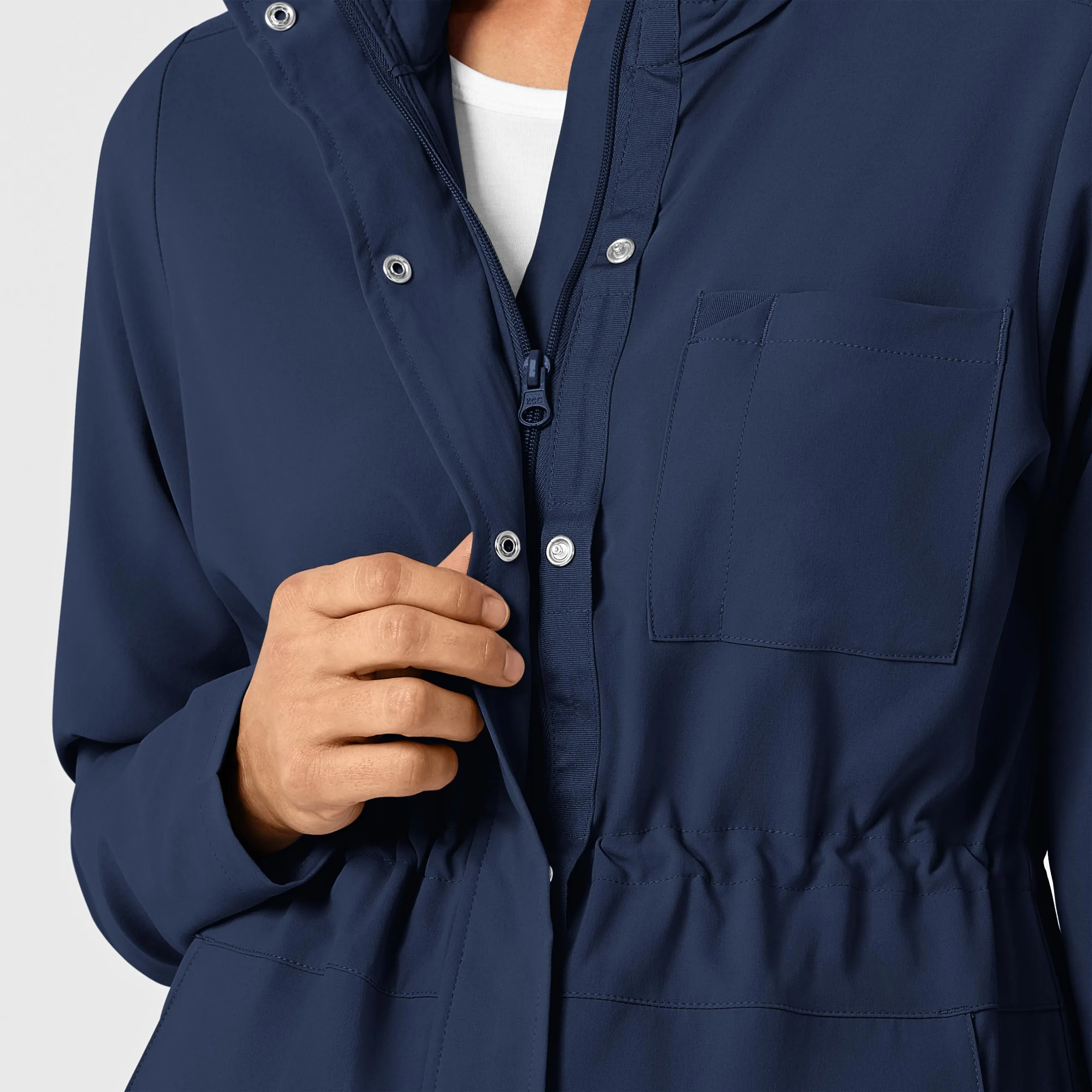 RENEW Women's Convertible Hood Fashion Jacket - Navy