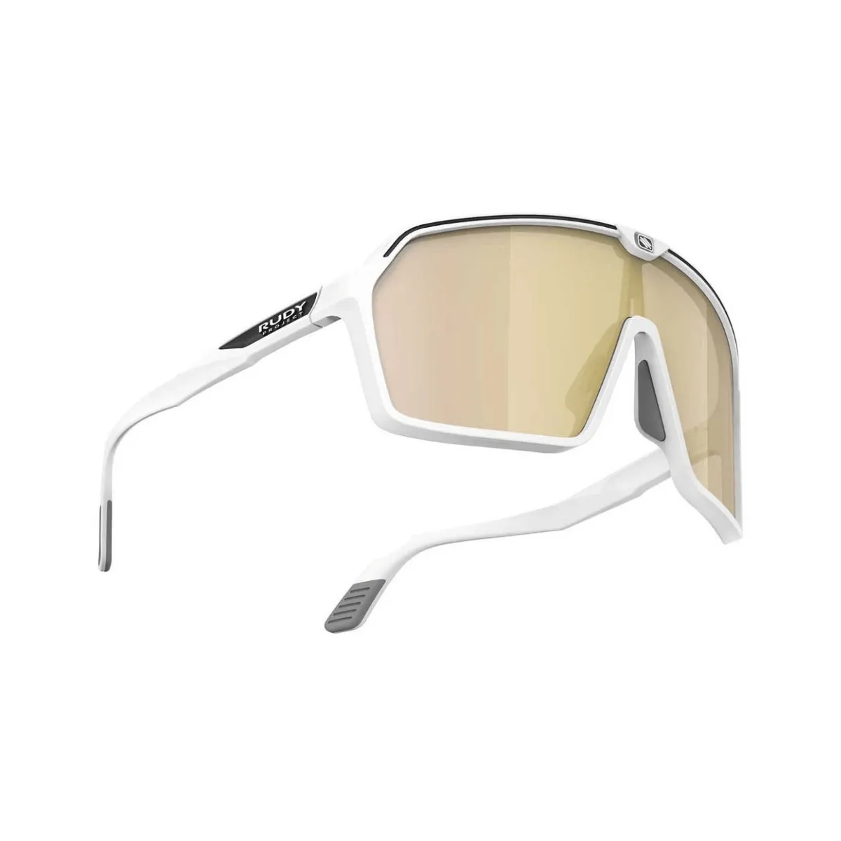 Rudy Project Spinshield Glasses White with Gold Lens