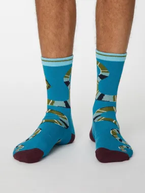 Serpent Socks - Mosaic Blue