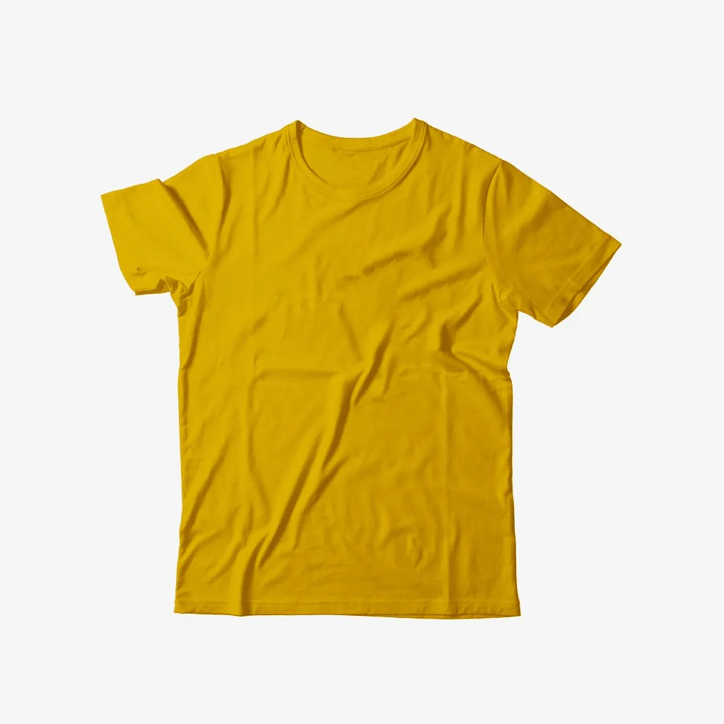 SHORT SLEEVE T SHIRT - Mustard