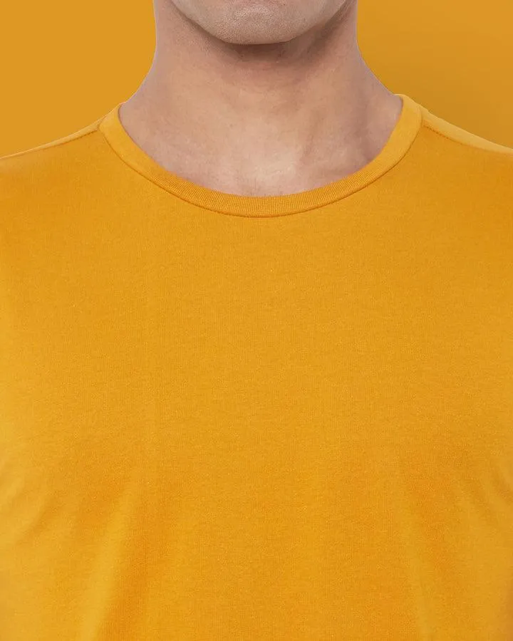 SHORT SLEEVE T SHIRT - Mustard