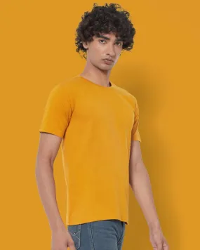 SHORT SLEEVE T SHIRT - Mustard