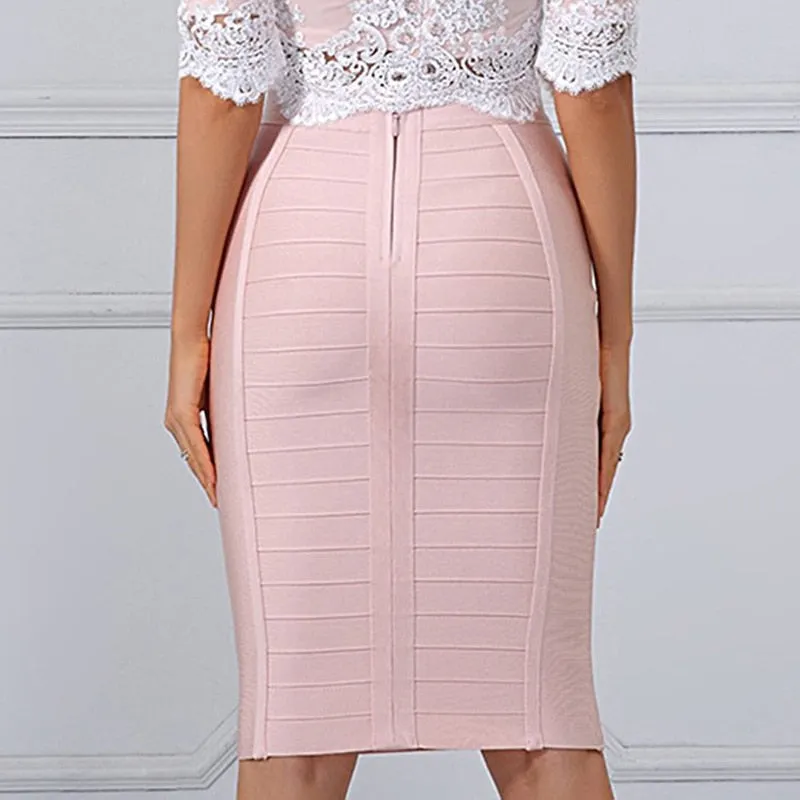 Solid Color Bewitching Pencil Skirt