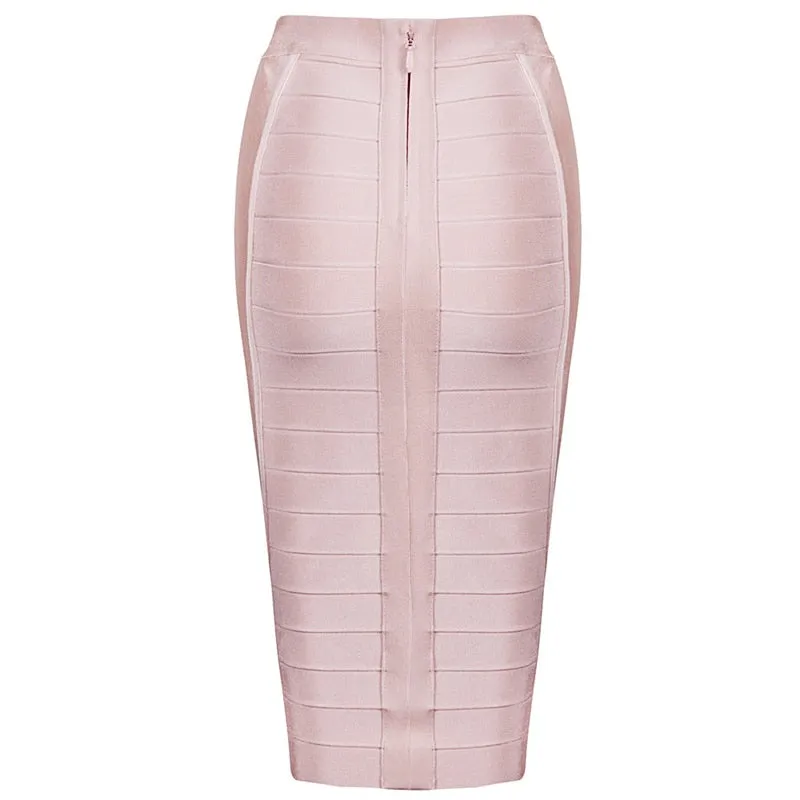 Solid Color Bewitching Pencil Skirt