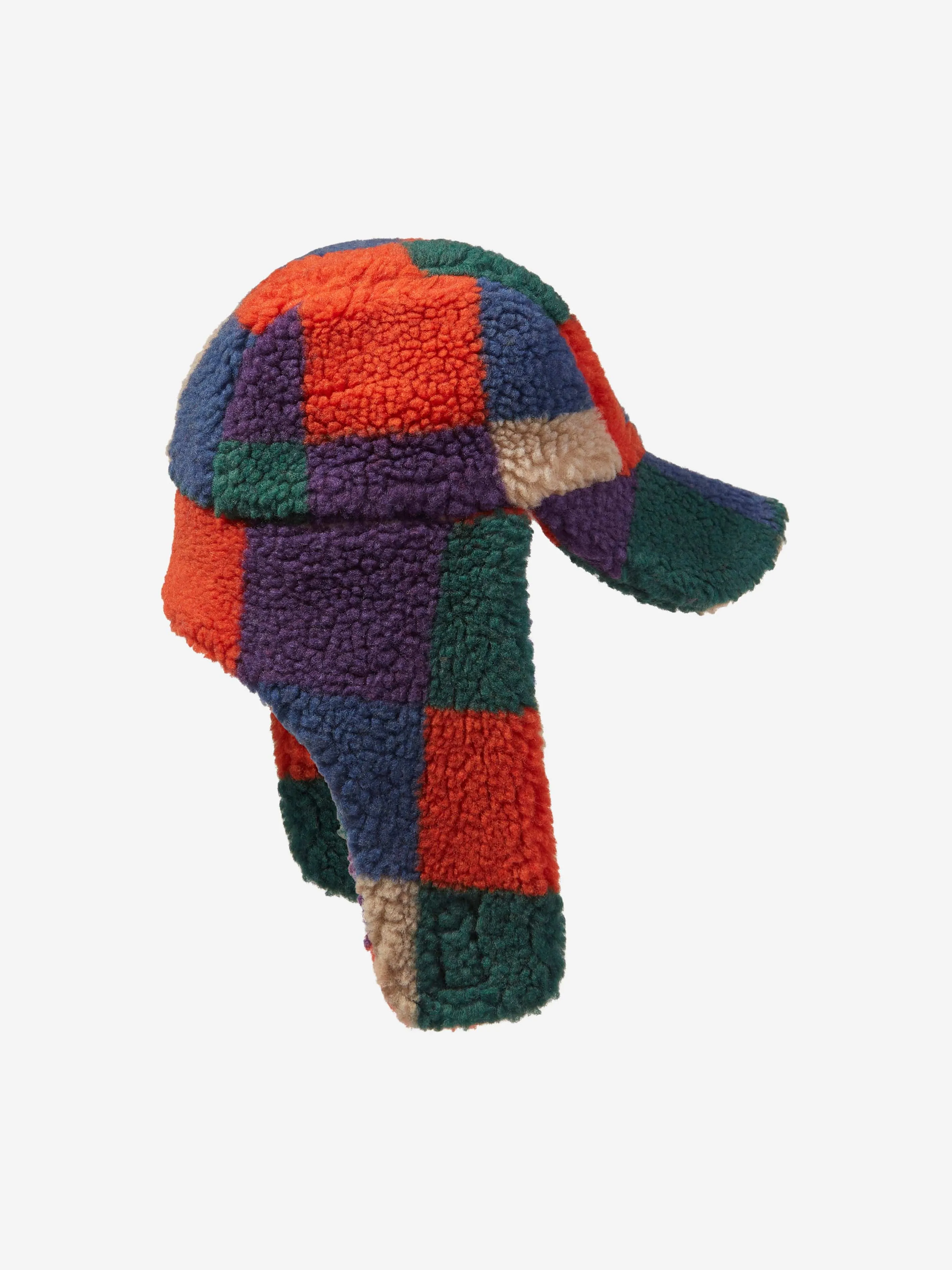 Stella McCartney Boys Faux Shearling Trapper Hat in Multicolour