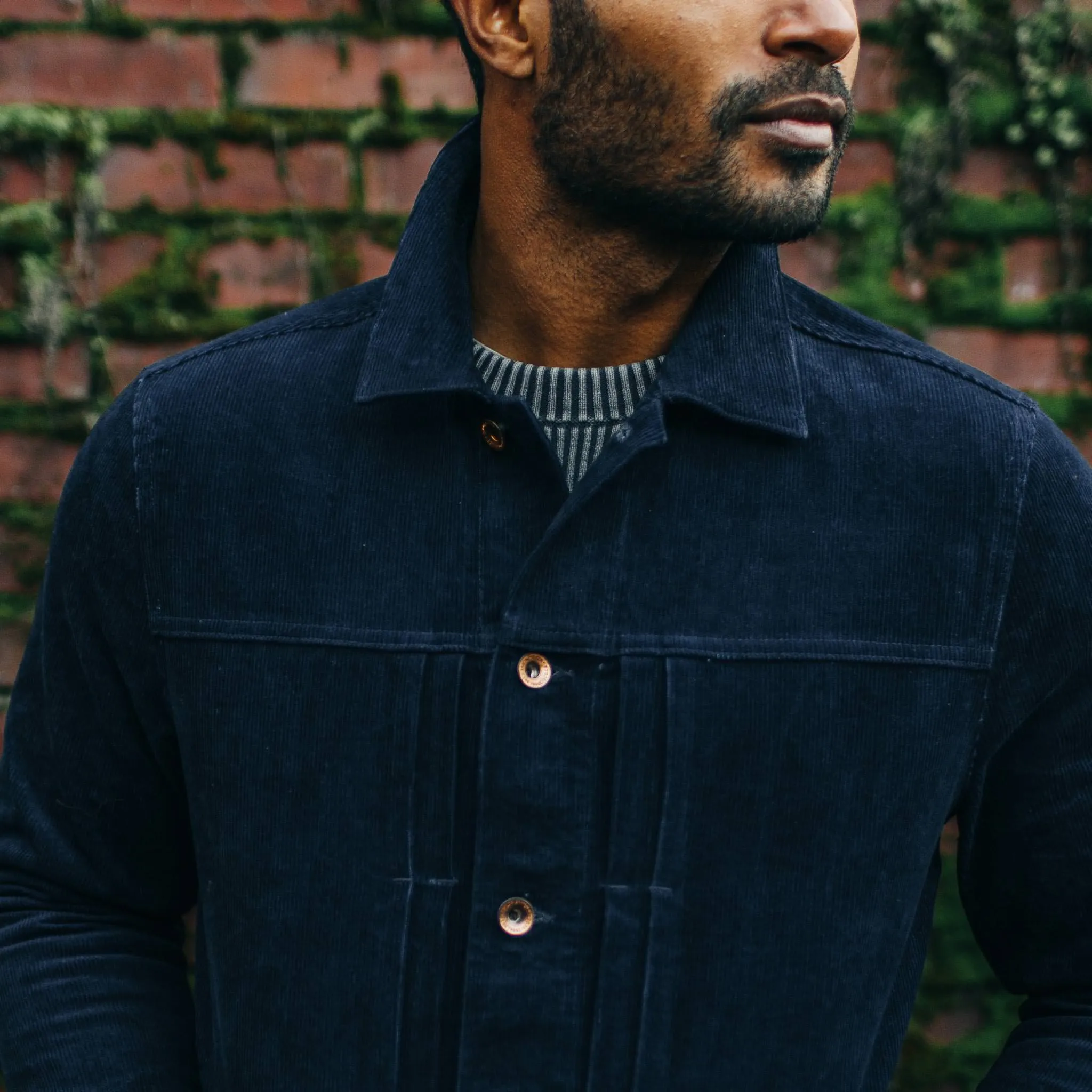 The Dispatch Jacket in Indigo Cord