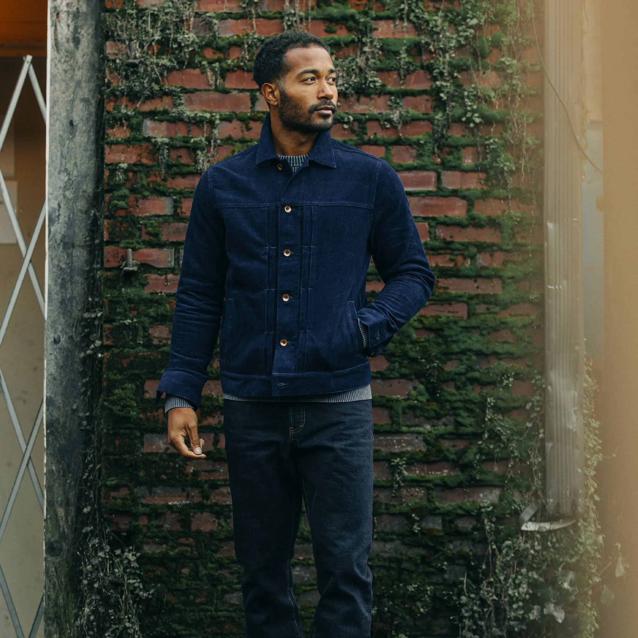 The Dispatch Jacket in Indigo Cord