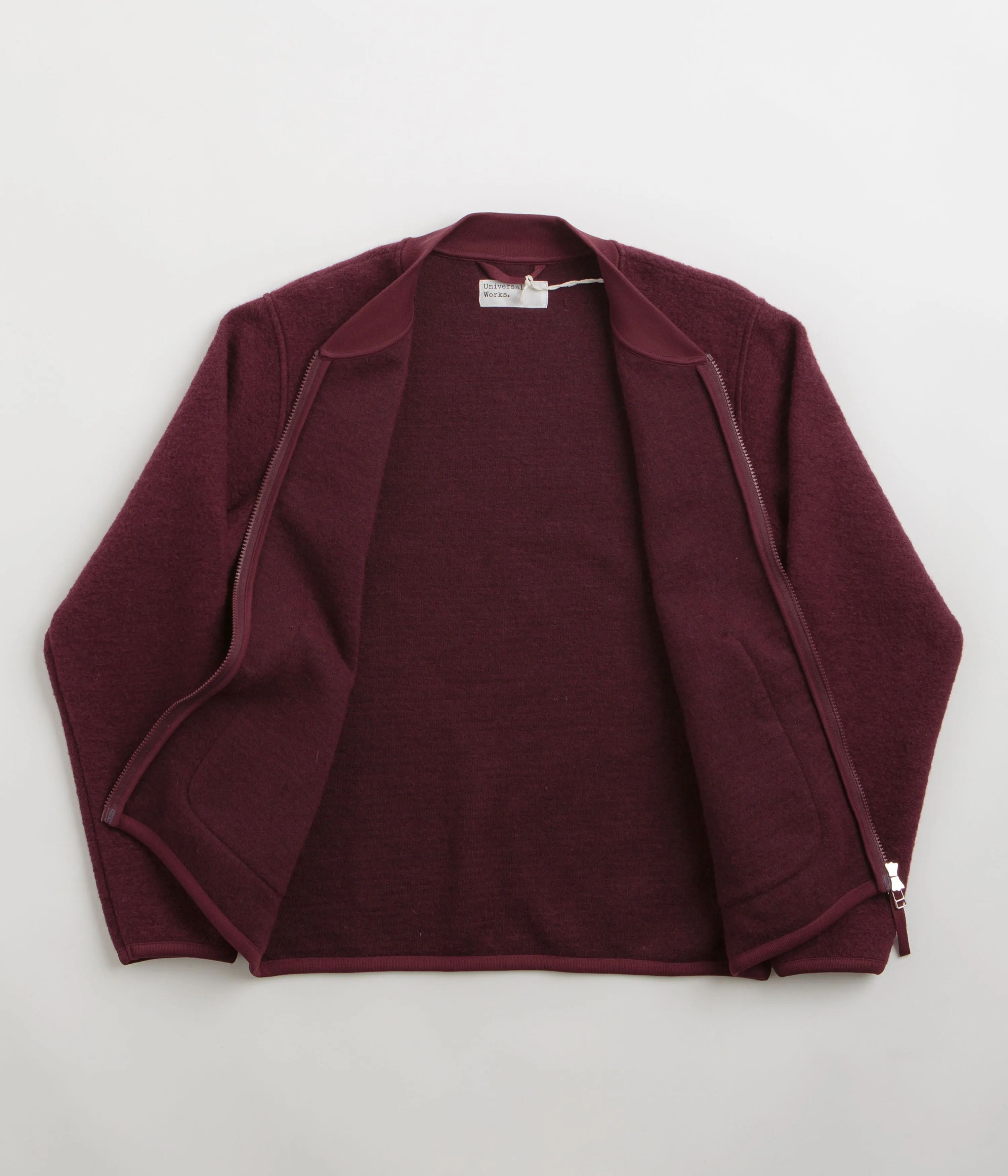 Universal Works Zip Bomber Jacket - Deep Red