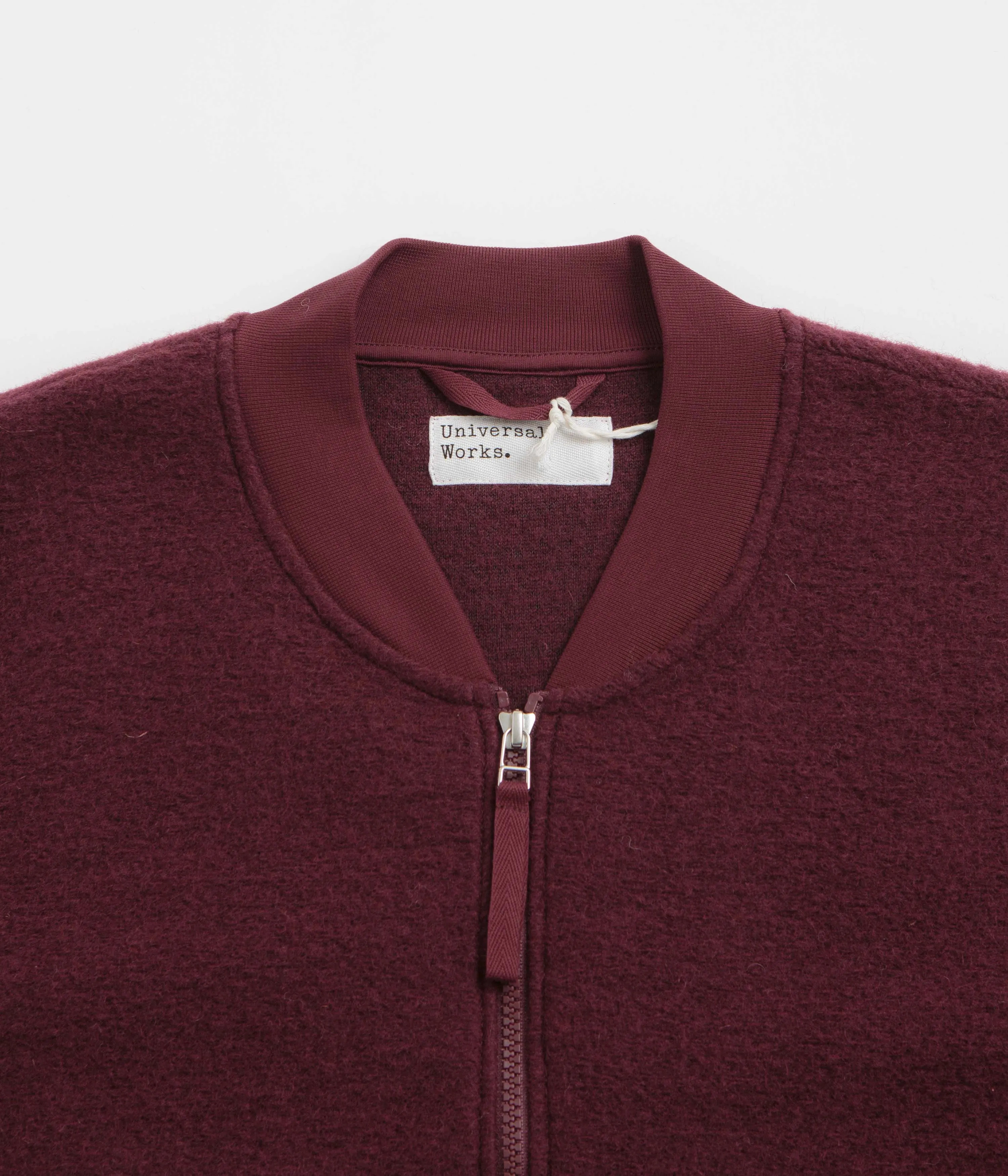 Universal Works Zip Bomber Jacket - Deep Red