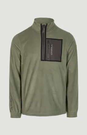 Utility Half Zip Fleece | Deep Lichen Green