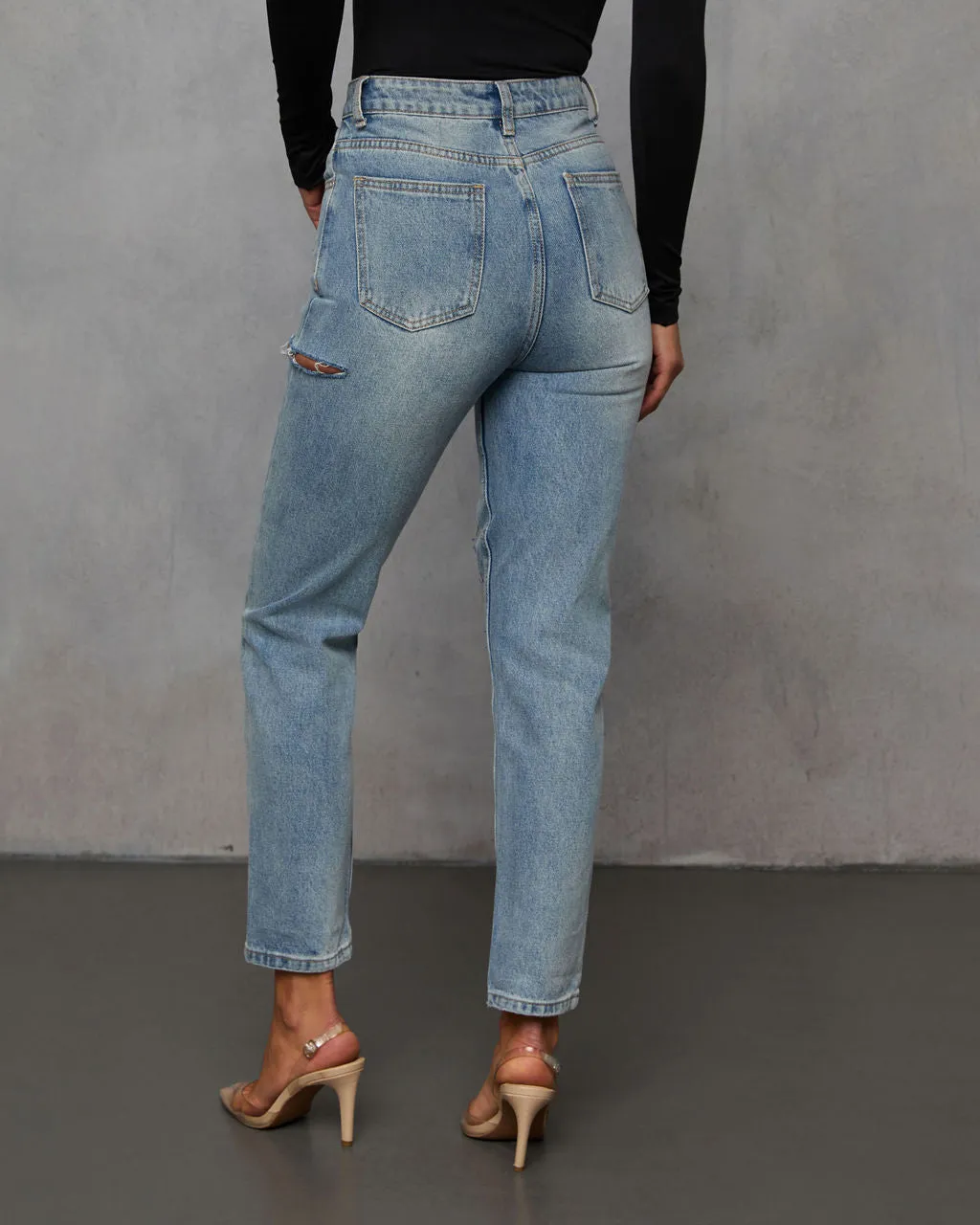 Vara High Distressed Jeans