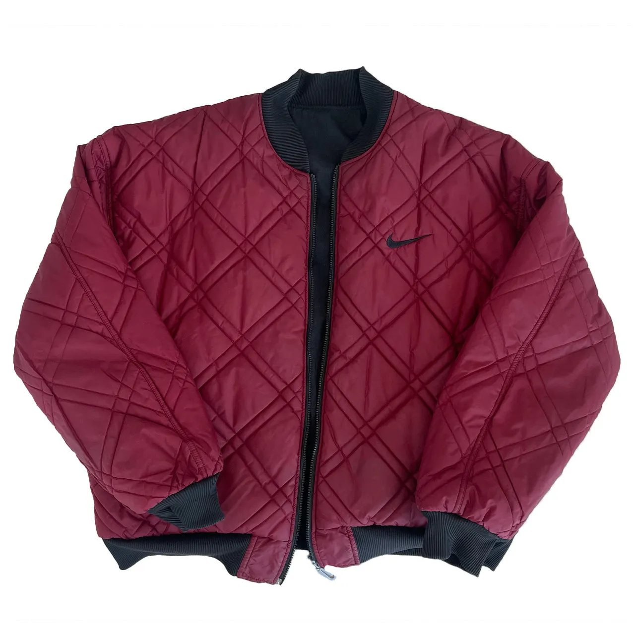 Vintage Nike Reversible Quilted Puffer Bomber Jacket XL