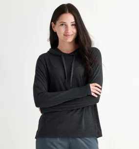 Women's Bamboo Flex Hoodie - Heather Black