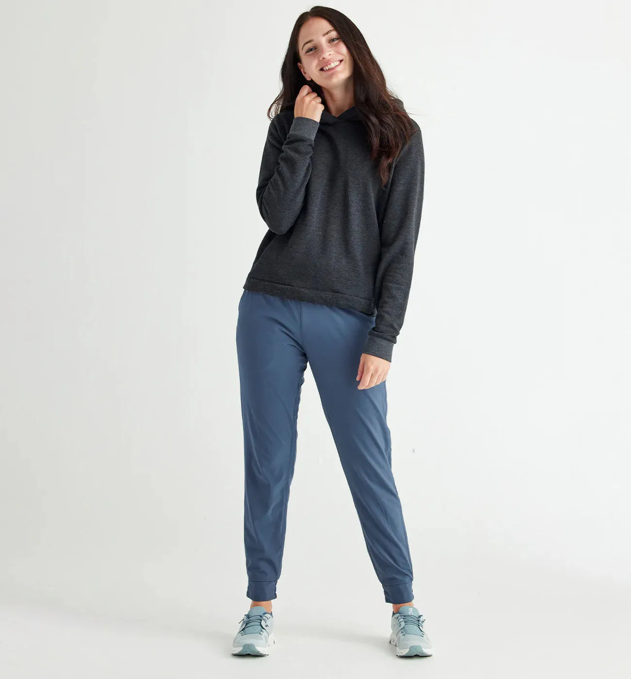 Women's Bamboo Flex Hoodie - Heather Black