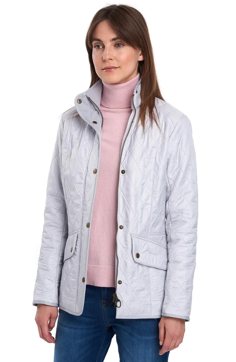 Women's Barbour | Cavalry Polarquilt Jacket | Ice White Silver Ice