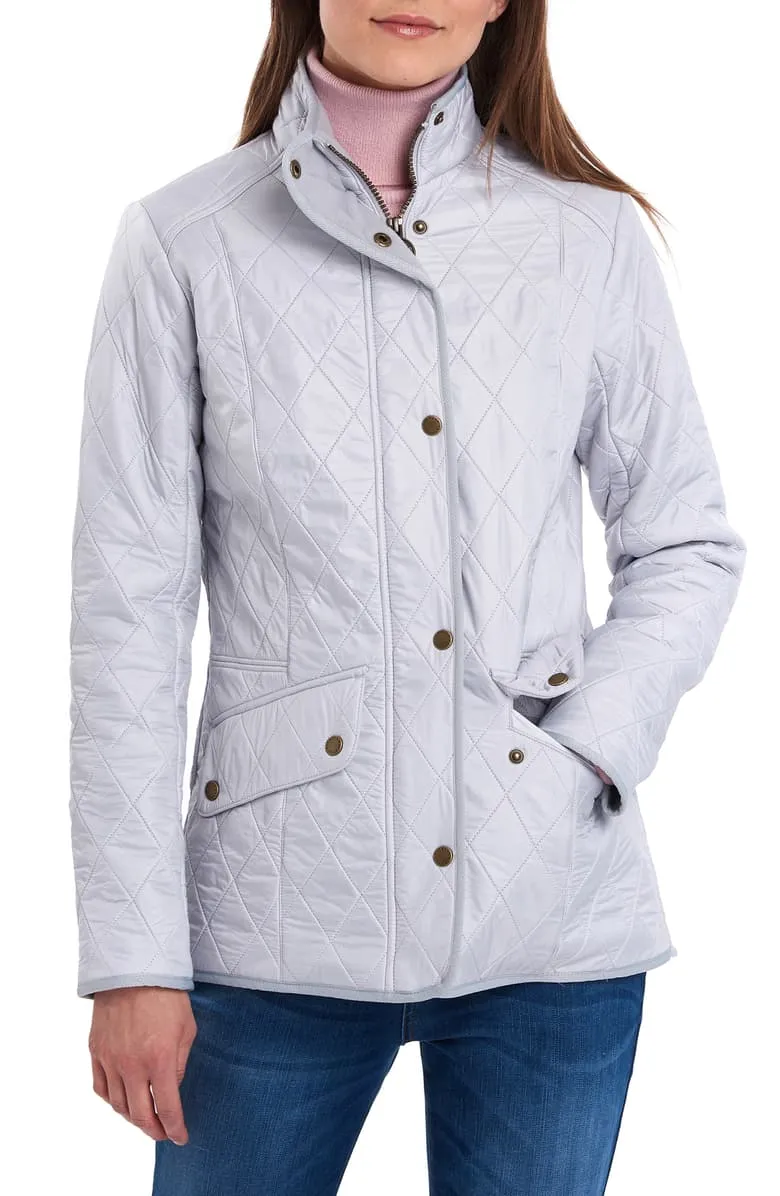 Women's Barbour | Cavalry Polarquilt Jacket | Ice White Silver Ice