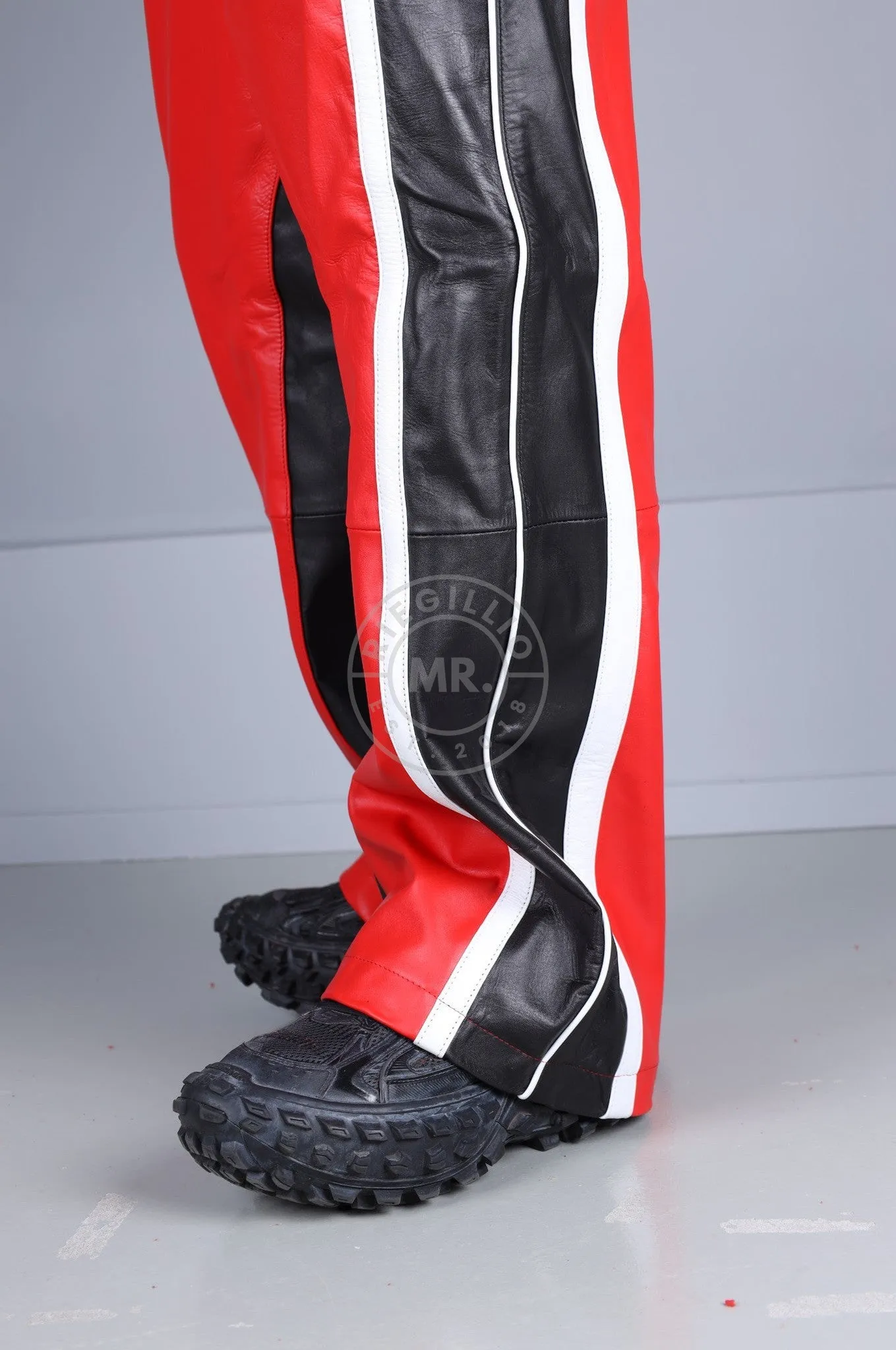 Xtreme Long & Loose Leather Tracksuit Pants