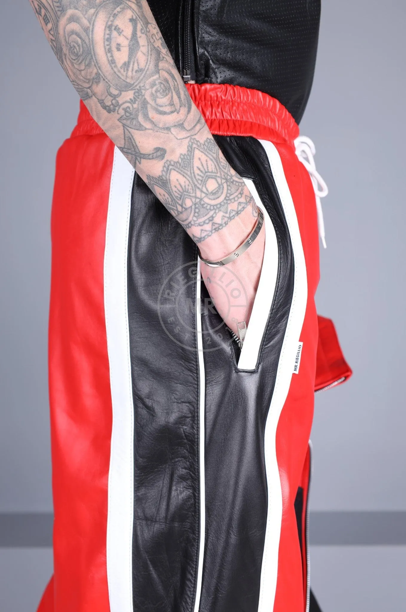 Xtreme Long & Loose Leather Tracksuit Pants