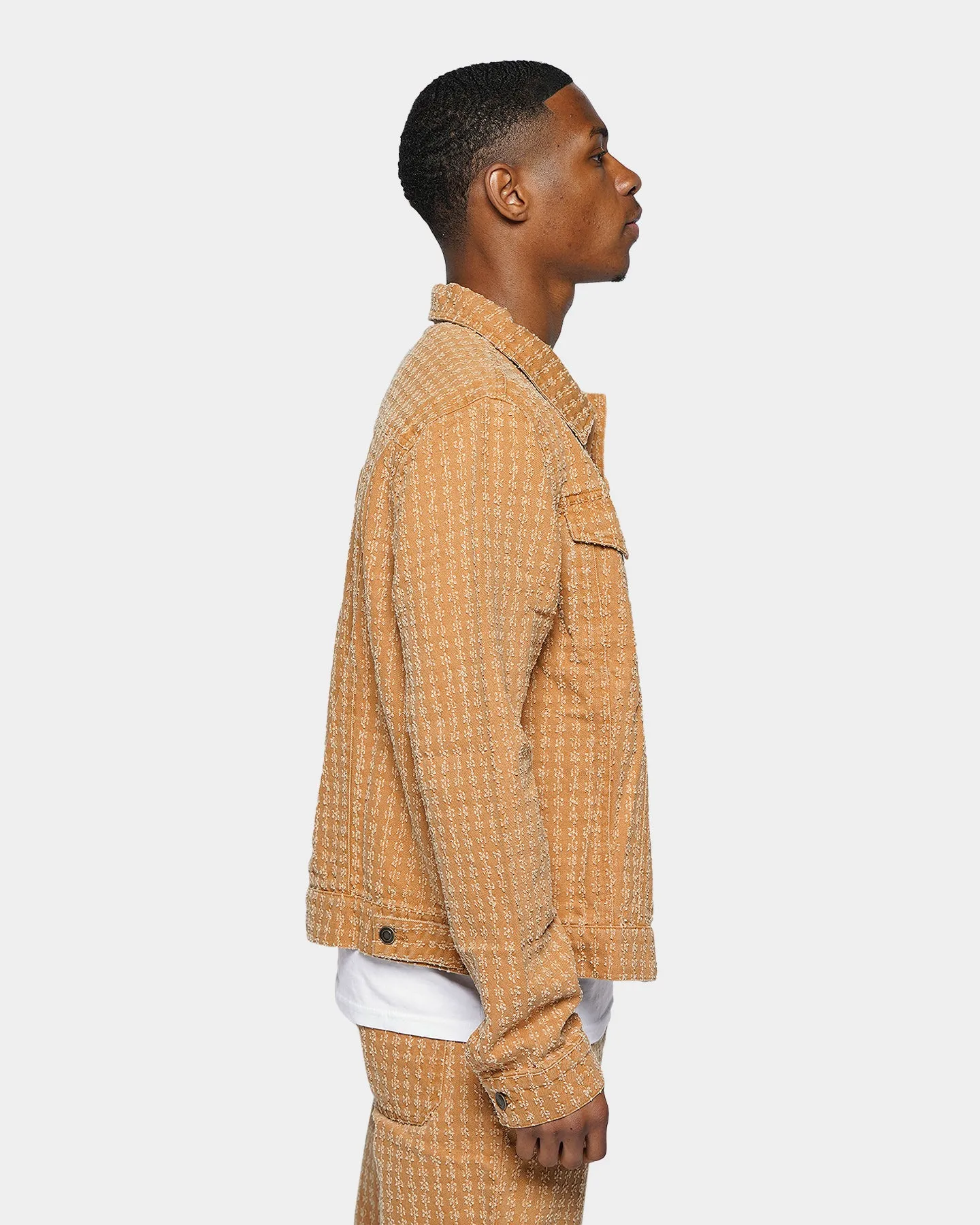 XXIII Nikhil Jacquard Jacket Toffee