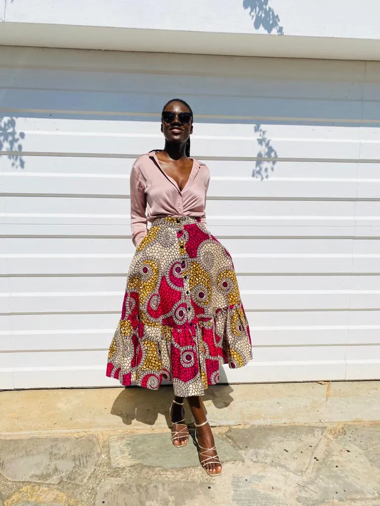 Zip & Zen - Seshweshwe Skirt