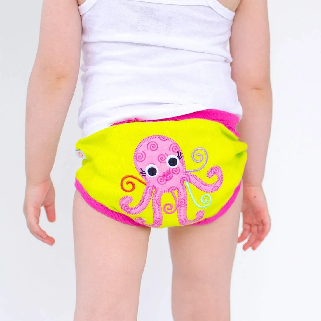 Zoocchini 3 Piece Organic Training Pant Set- Girl's Ocean Friends